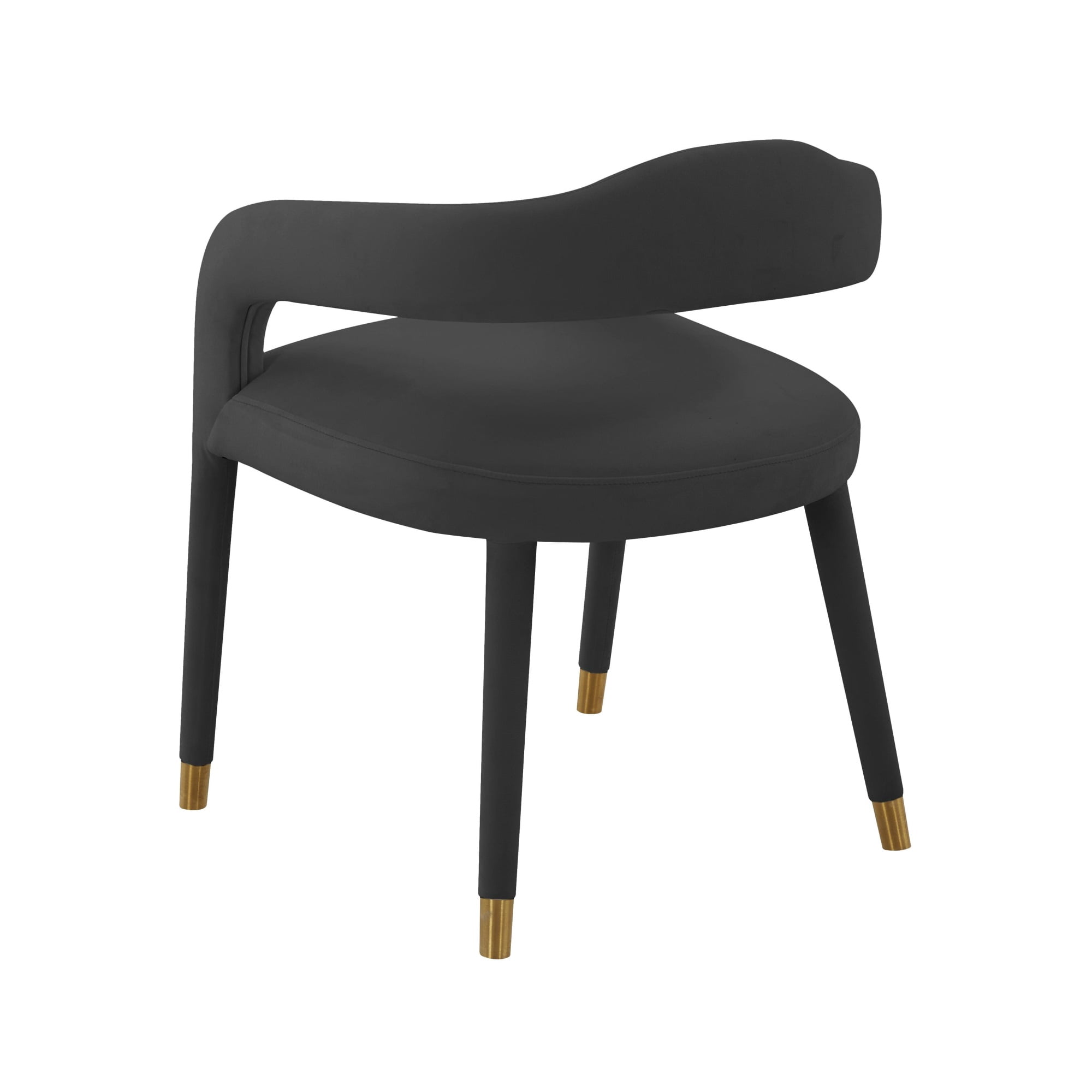 TOV Furniture Lucia Black Velvet Dining Chair