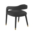 thumbnail image 4 of TOV Furniture Lucia Black Velvet Dining Chair, 4 of 4