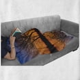 thumbnail image 6 of Nature Soft Flannel Fleece Throw Blanket, Landscape from Mother Earth Sunset by the Lake with Fall Trees Forest Life Image, Cozy Plush for Indoor and Outdoor Use, 60" x 80", Multicolor, by Ambesonne, 6 of 6