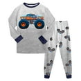 thumbnail image 1 of Gubotare Pyjama Garçon Pyjamas Garçon à Imprimé Animal - Ensemble de Sommeil Doux et Confortable (Gris, 1-2 Ans), 1 of 9