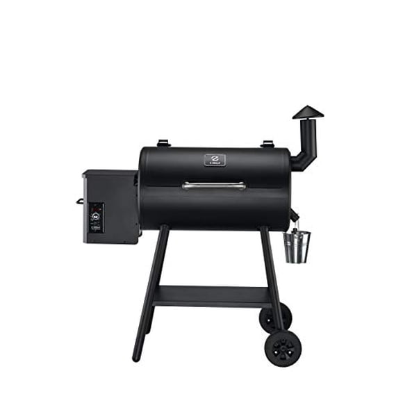 Z GRILLS ZPG-5502H 2021 Upgrade Wood Pellet Grill & Smoker, 8 in 1 BBQ Grill Auto Temperature Control, 553 sq in Black