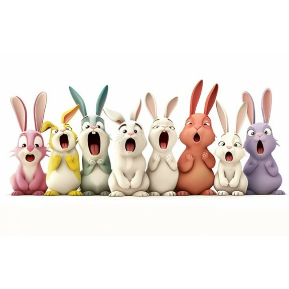 Kawaii Rabbit Car Sticker, Anime Bunny Decal for Cars, Notebooks, Journals, Bumper, window. Cute Aesthetic Animal Stickers for Anime Lovers, Kawaii Collectors. Durable car decal