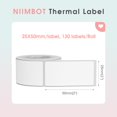 thumbnail image 2 of Etiqueta adhesiva térmica NIIMBOT D101, 25 x 50 mm, impermeable, 1 rollo, 2 of 7