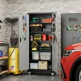 thumbnail image 3 of SUPEER Metal Garage Storage Cabinet, 71 Inches Tall Lockable  Storage Cabinet with Door and 5 Adjustable Shelves for Office and Home, Assembly Required, 3 of 9