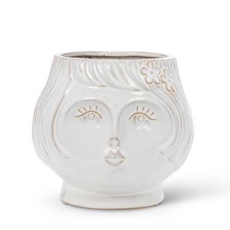 Set of 12 Woman Face Planter
