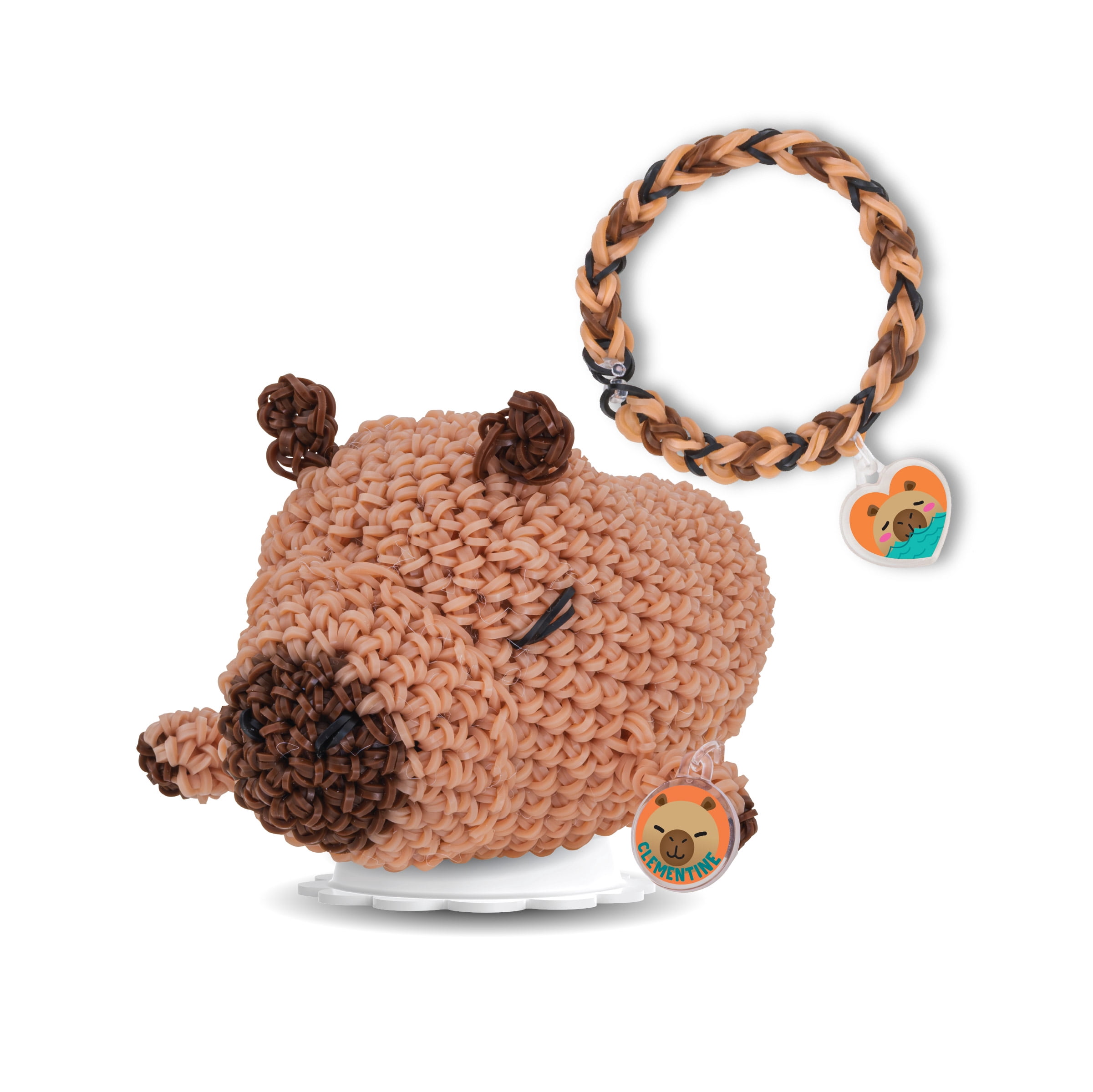 Rainbow Loom Loomigurumi Capybara Rubber Band Crochet-Style Craft Kit