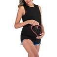 thumbnail image 3 of Fengyings Maternity Tank Tops Sleeveless Ruched Basic Tops Maternity Shirt Vest Mama Clothes, 3 of 5