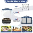 thumbnail image 5 of Costway 10'x10' Folding Pop Up Tent Gazebo Canopy Mesh Sidewall, 5 of 10