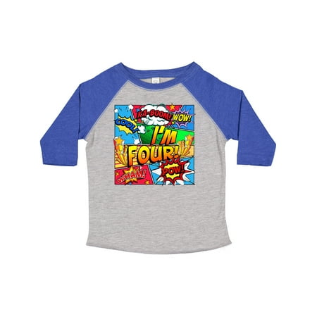 

Inktastic I m Four Comic Book Gift Toddler Boy or Toddler Girl T-Shirt