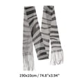 thumbnail image 4 of Unique Bargains 1 Pc Scarf Animal Print Neck Scarf Zebra Print Gray, 4 of 5
