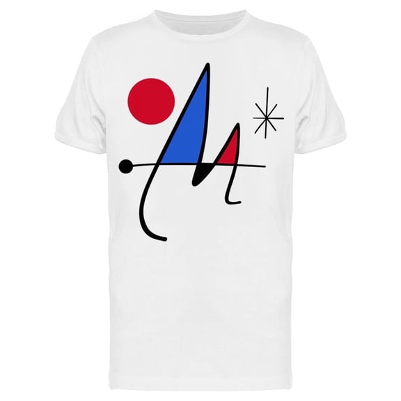Blue And Red Monogram T-Shirt Men -Image by Shutterstock, Male Medium