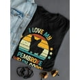 thumbnail image 3 of Love My Pembroke Welsh Corgi T-Shirt Women -Image by Shutterstock, Female Large, 3 of 4