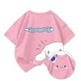 thumbnail image 4 of Sanrio Girls Boys T-Shirt Short Sleeve Cotton 2024 Summer New Cartoon Cinnamoroll Children's Clothing Top Half Sleeve Gift, 4 of 26