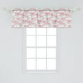 thumbnail image 2 of Nordic Window Valance, Scandinavian Style of Flowers Abstract Design Repetitive Artwork, Curtain Valance for Kitchen Bedroom with Rod Pocket, 54" X 18", Pastel Pink and Pale Grey, by Ambesonne, 2 of 2