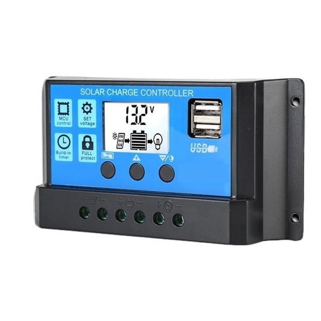 PWM Solar Controller 10A-60A Household Energy Storage Electric Vehicle Charge And Discharge Controller ,High Charging Efficiency