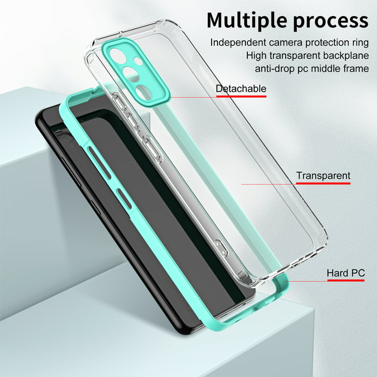 for Samsung A34 5G Case, Samsung Galaxy A34 5G Case, with [Tempered Glass  Screen Protector][Built-in 4 Airbags][Not-Yellowing] Military-Grade
