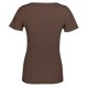 thumbnail image 4 of Gibobby Playeras Deportivas Blusa de mujer con cuello en V acanalado Camiseta ajustada Camiseta de manga corta Camiseta básica de punto（Marrón， L), 4 of 5