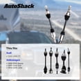 thumbnail image 3 of AutoShack Front CV Axle Shafts Left & Right Replacement for 2009 Volkswagen Jetta 1999-2006 Volkswagen Golf 2000-2002 Audi TT 2-PC Set, 3 of 5