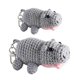 thumbnail image 1 of LUVCLS Lindo colgante de peluche hecho a mano de lana (pequeño hipopótamo de juguete), 1 of 7