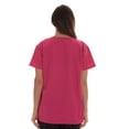 thumbnail image 3 of Just Love Solid Scrub Top for Women with Pockets and V-Neck - Comfortable and Professional Medical Uniform (Fuchsia, 1X), 3 of 3
