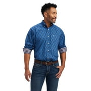 Ariat Mens Wrinkle Dax Classic Fit Shirt, Limoges, Large