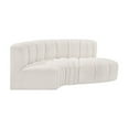thumbnail image 4 of Meridian Furniture Arc Cream Boucle Fabric Modular Sectional, 4 of 8