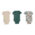 thumbnail image 2 of Pañalero Carters Unisex con Broches con Manga Corta con Diseño de Dinosaurios 3 Piezas Multicolor Talla 6 a 9 M, 2 of 4