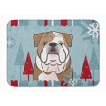 thumbnail image 1 of Carolines Treasures BB1715RUG Winter Holiday English Bulldog Machine Washable Memory Foam Mat, 1 of 4