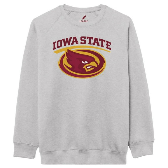 Men's-League Collegiate Wear Heather Gray Iowa State Cyclones Essentials 2.0 Pullover Sweatshirt