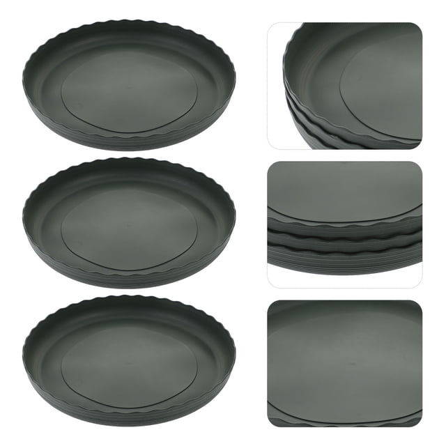 BRIGHTFUFU 3Ud Bandejas Para Macetas De Plantas En Plástico Base Para Suculentas Y