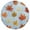 Autumn Maple Leaves, variant on 15 Inch Round Grid Plate Mats Heat Non-Slip Resistant PVC Placemats for Kitchen Dining Table Decor Orange Autumn Leaves Pattern 1PCS