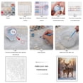 thumbnail image 3 of Paint by Numbers Kit for Adults, Deer Winter Snow Sunset Scene Paint by Numbers, Easy Paint by Numbers Kit for Adults Beginner, DIY Adult Paint by Number Kits on Canvas, Home Decor, 3 of 7