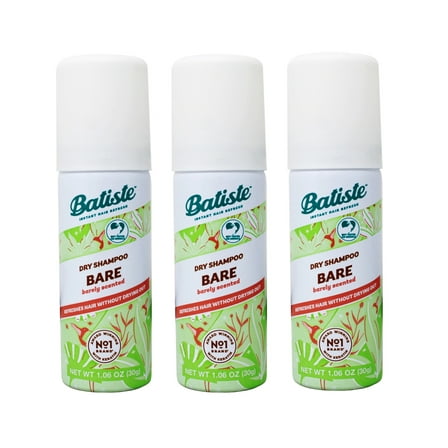 BATISTE Dry Shampoo, Bare Fragrance, 1.06 OZ.- Packaging May Vary 1 ea(3pack)