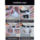 thumbnail image 3 of Espejo retrovisor para coche, espejo retrovisor para coche 2 en 1, gran angular, rotación de 360 grados, convexo de doble cara, 3 of 4