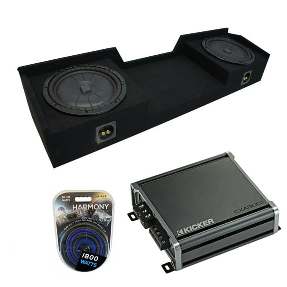 99-06 Chevy Silverado Ext Cab Truck Kicker CompVT CVT10 Dual 10" Sub Box CXA8001