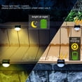 thumbnail image 4 of 2 Pack Solar Deck Lights, Waterproof Solar Step Light, Auto On/Off Outdoor Solar Fence Lights for Patio, Yard, Steps, Fence, Pathway(Warm White), 4 of 7