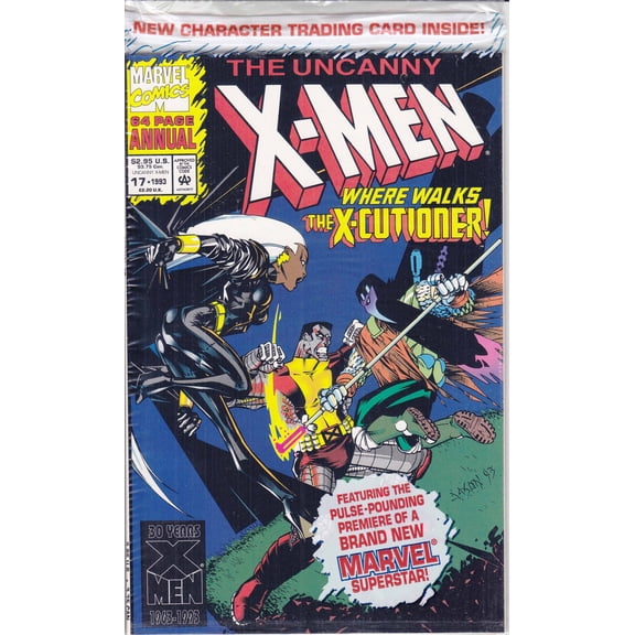 Uncanny X-Men, The Annual #17 (with card) VF ; Marvel Comic Book