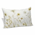 thumbnail image 2 of Yellow Spring Floral Pillow Covers 12"x20", Summer Flowers Botanical Elegant Soft Brushed Microfiber Breathable Throw Pillow Covers, Pillowcase with Zipper for Couch Sofa Bedroom Living Room, 2 of 9