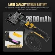 Autool SVB303 720P Endoscope Camera, 4-Way 360° Articulating Borescope W/ 6 LED Lights & 3.28ft Waterproof Elastic Metal Hose 1 Set