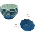 thumbnail image 4 of Starfrit Silicone Muffin Liners - Reusable & Non-Stick Baking Cups - Blue & Green - Pack-12, 4 of 4