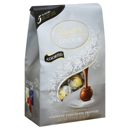 Lindt Lindor Assorted Chocolate Truffles, 15.2