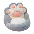 thumbnail image 1 of Sofá perezoso de 1 plaza, muebles con garra de gato, silla de lectura cómoda de felpa para oficina, balcón, salón, sala de estar y dormitorio Gris, 1 of 8
