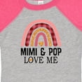 thumbnail image 4 of Inktastic Mimi and Pop Love Me Girls Granddaughter Rainbow Girls Baby Bodysuit, 4 of 5