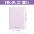 thumbnail image 3 of Purple Pastel Lined Notebook 7.28 x 10.16 Inches, Cute Softcover Writing Journal, Single Bulk Stationery Notebook for Office Memos, Travel Journaling & Daily Schedule Planning, 3 of 7