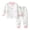PJ221-Pink, variant on Toddler Girl 2T‑5T Fall Winter Long Sleeve Print Pajama Set Two Piece Top and Pants Indoor Night Sleepwear for Kids