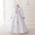 thumbnail image 5 of EnJoCho Girls Musli𝗆 Dress Islami𝖼 Abaya Girls Ramadan Musli𝗆 Dress Toddler Girls Long Sleeve Lace Embroidered Islami𝖼 Eid Abaya Prayer Dress Kids Kaftan Arabic, 5 of 6