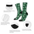 thumbnail image 4 of Balery Christmas Pattern At Buffalo Plaid Calcetas Largas con Estampado para Hombre y Mujer – Suaves y Transpirables, Talla Única (US 5-11), 4 of 6