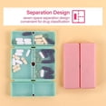 thumbnail image 5 of Magnetic Foldable Pill Organizer - Portable 7 Day Weekly Pill Box (green), 5 of 5