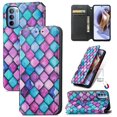 thumbnail image 1 of Compatible With Motorola Moto G41/ G31 Case Colorful Wallet Card Slot Pu Leather Kickstand Magnetic Rfid Blocking Cover, 1 of 3