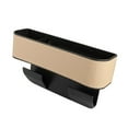 thumbnail image 1 of CARTTOU Car Seat Pockets PU Leather Car Console Side Organizer Filler Catch Storage Box Large Capacity, 1 of 8